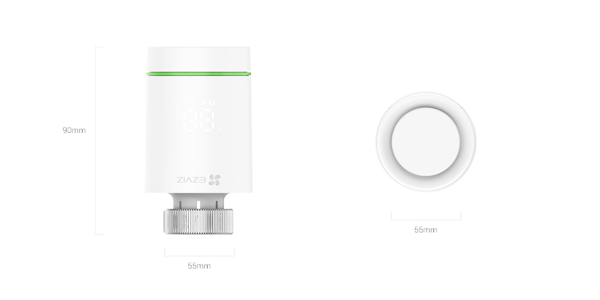 EZVIZ T55 Valvola termostatica per termosifoni, smart EZVIZ T55 Valvola termostatica per termosifoni, smart